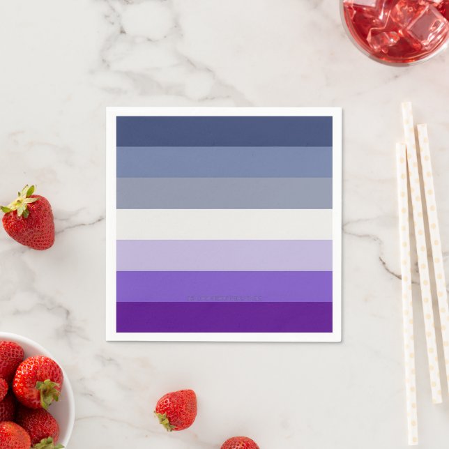 SlipperyJoe's Butch Lesbian Pride Flag represent b Napkin (Insitu)