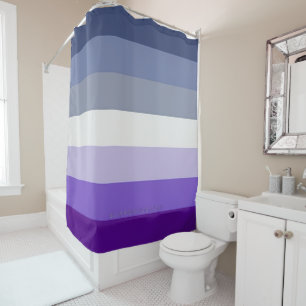 SlipperyJoe's Butch Lesbian Pride Flag represent b Shower Curtain