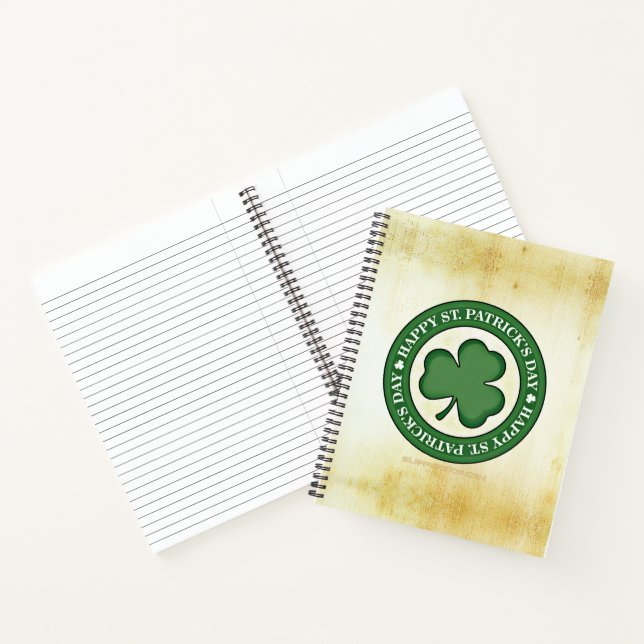 SlipperyJoe's celebrating Saint Patrick's Day Iris Notebook (Inside)