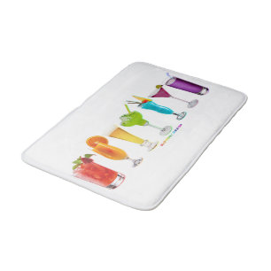 SlipperyJoe's Cheers alcohol cocktail pride neon c Bath Mat