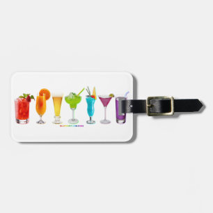 SlipperyJoe's Cheers alcohol cocktail pride neon c Luggage Tag