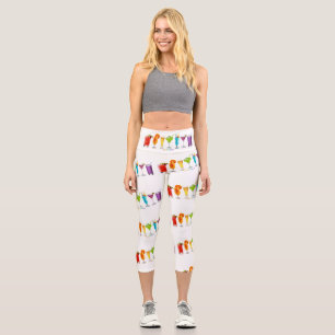 SlipperyJoe's cheers alcohol cocktails LGBTQIA gay Capri Leggings