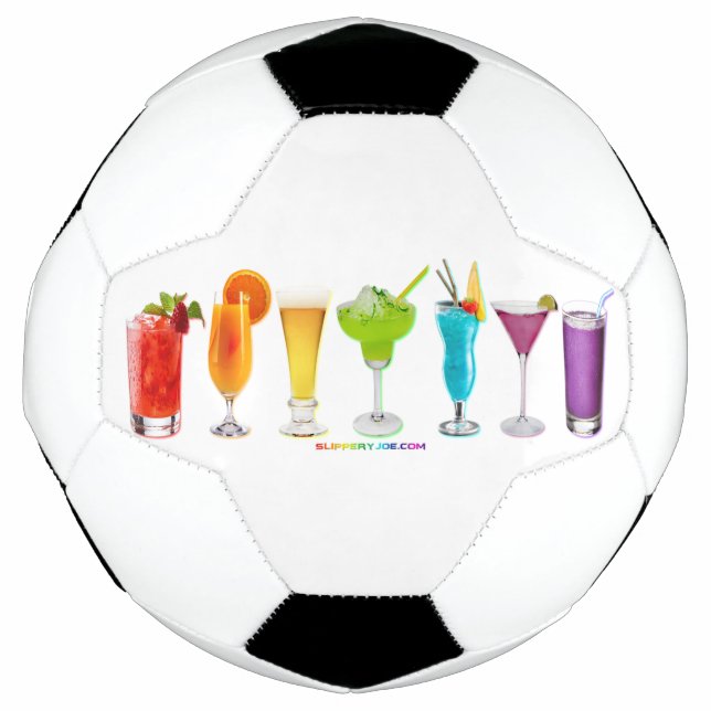 SlipperyJoe's cheers alcohol cocktails LGBTQIA gay Soccer Ball (Front)