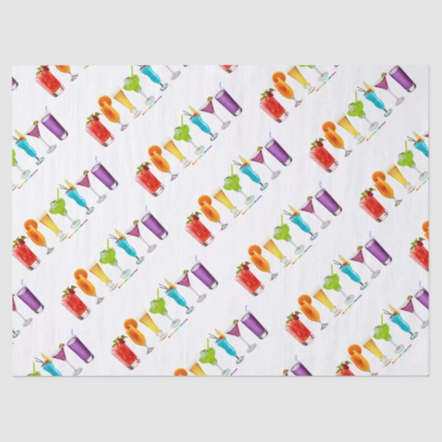 SlipperyJoe's cheers alcohol cocktails LGBTQIA gay Tissue Paper (Front)