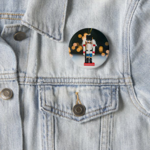 SlipperyJoe's Christmas classic nutcracker ornamen 6 Cm Round Badge