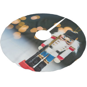 SlipperyJoe's Christmas classic nutcracker ornamen Brushed Polyester Tree Skirt