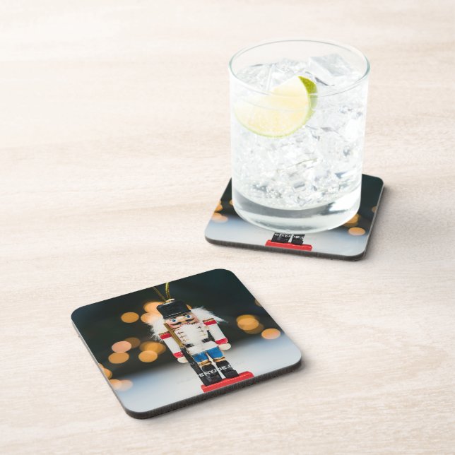 SlipperyJoe's Christmas classic nutcracker ornamen Coaster (Right Side)