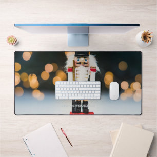 SlipperyJoe's Christmas classic nutcracker ornamen Desk Mat