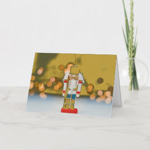 SlipperyJoe's Christmas classic nutcracker ornamen Foil Holiday Card