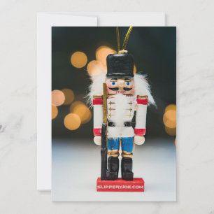 SlipperyJoe's Christmas classic nutcracker ornamen Holiday Card