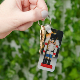 SlipperyJoe's Christmas classic nutcracker ornamen Key Ring