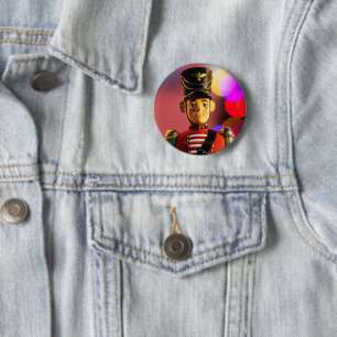 SlipperyJoe's Christmas classic toy soldier friend 6 Cm Round Badge