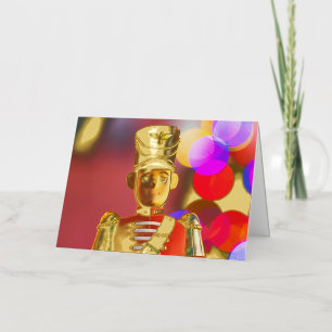 SlipperyJoe's Christmas classic toy soldier friend Foil Holiday Card