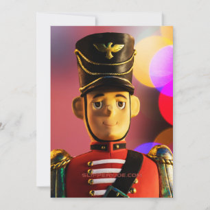 SlipperyJoe's Christmas classic toy soldier friend Holiday Card
