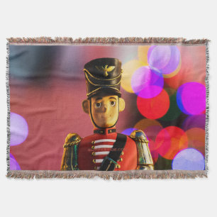 SlipperyJoe's Christmas classic toy soldier friend Throw Blanket
