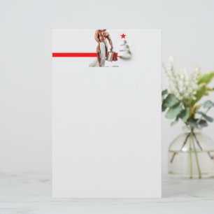 SlipperyJoe's Christmas shopping white paper spira