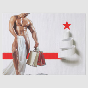 SlipperyJoe's Christmas shopping white paper spira