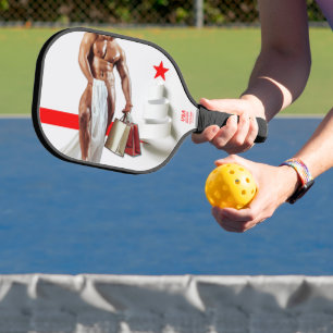 SlipperyJoe's Christmas shopping white paper spira Pickleball Paddle