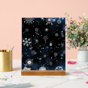 SlipperyJoe's Christmas winter magical peaceful at Acrylic Sign