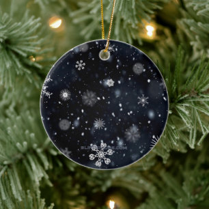 SlipperyJoe's Christmas winter magical peaceful at Ceramic Tree Decoration