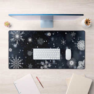 SlipperyJoe's Christmas winter magical peaceful at Desk Mat