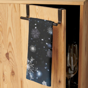 SlipperyJoe's Christmas winter magical peaceful at Tea Towel