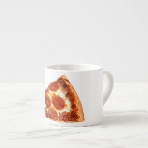 SlipperyJoe's classic pepperoni pizza slice melted Espresso Cup
