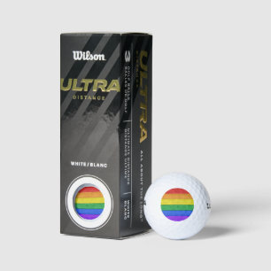 SlipperyJoe's classic rainbow tactile handcrafted Golf Balls