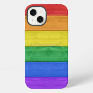 SlipperyJoe's classic rainbow tactile handcrafted iPhone 13 Case