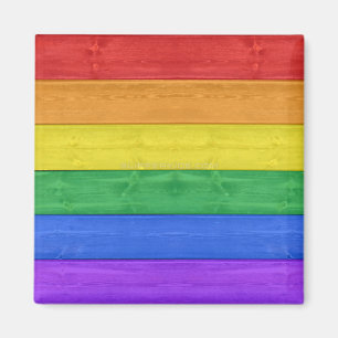 SlipperyJoe's classic rainbow tactile handcrafted Magnet