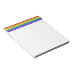 SlipperyJoe's classic rainbow tactile handcrafted  Notepad