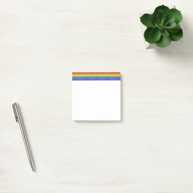 SlipperyJoe's classic rainbow tactile handcrafted  Post-it Notes (Office)