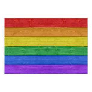 SlipperyJoe's classic rainbow tactile handcrafted Poster
