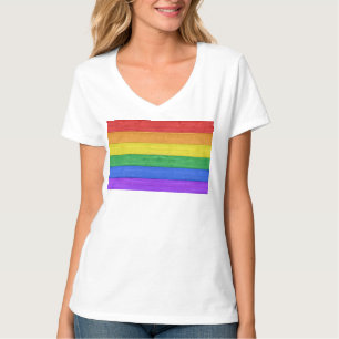 SlipperyJoe's classic rainbow tactile handcrafted  T-Shirt