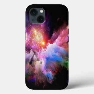 SlipperyJoe's cloud artwork abstract vibrant surre iPhone 13 Case