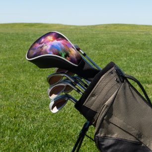 SlipperyJoe's cloud artwork abstract vibrant surre Golf Head Cover