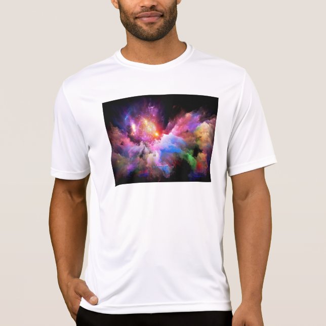 SlipperyJoe's cloud artwork abstract vibrant surre T-Shirt (Front)