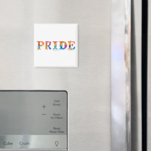 SlipperyJoe's colourful creative Pride-themed text Magnet