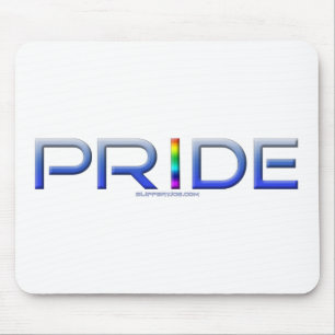 SlipperyJoe's Colourful Pride word gay pride gifts Mouse Pad