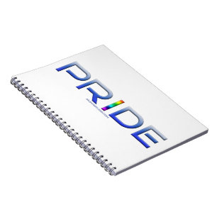 SlipperyJoe's Colourful Pride word gay pride gifts Notebook