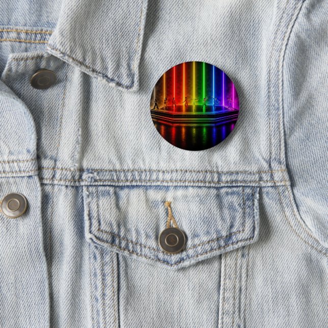 SlipperyJoe's dance performance celebrating Pride  6 Cm Round Badge (In Situ)