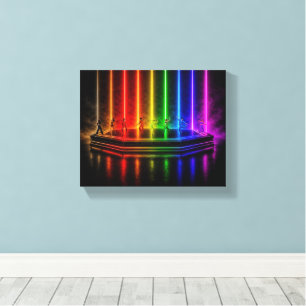 SlipperyJoe's dance performance celebrating Pride Canvas Print