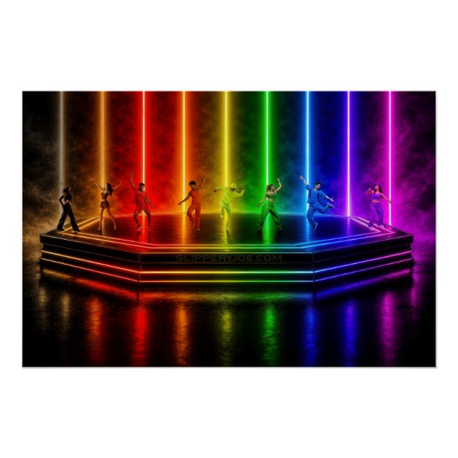 SlipperyJoe's dance performance celebrating Pride  Poster (Front)