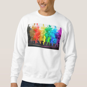 SlipperyJoe's  Dancing Pride Shadows gay gifts art Sweatshirt