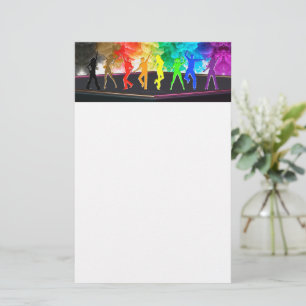 SlipperyJoe's Dancing Pride Shadows gay gifts arti Stationery
