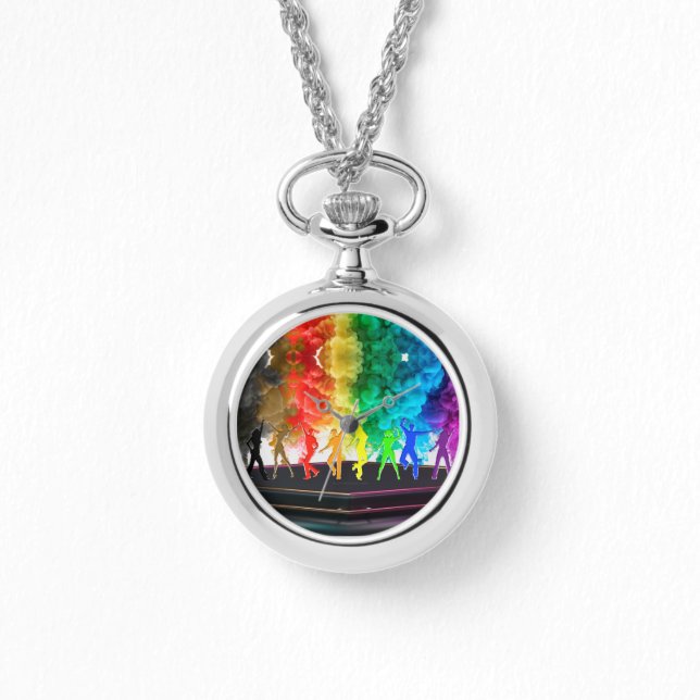 SlipperyJoe's Dancing Pride Shadows gay gifts arti Watch (Front)