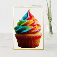 SlipperyJoe's dazzling rainbow cupcake swirled fro