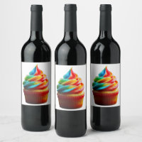 SlipperyJoe's dazzling rainbow cupcake swirled fro