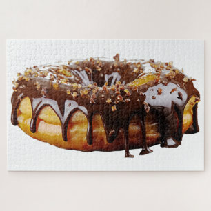SlipperyJoe's decadent donut covered thick glossy Jigsaw Puzzle