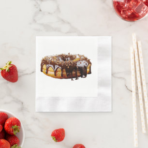 SlipperyJoe's decadent donut covered thick glossy  Napkin